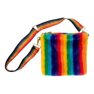 3am Forever Fuzzy rainbow bag